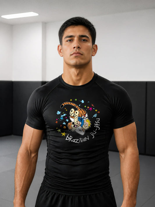 Catch A Tiger by the Tail Short Sleeve Rashguard